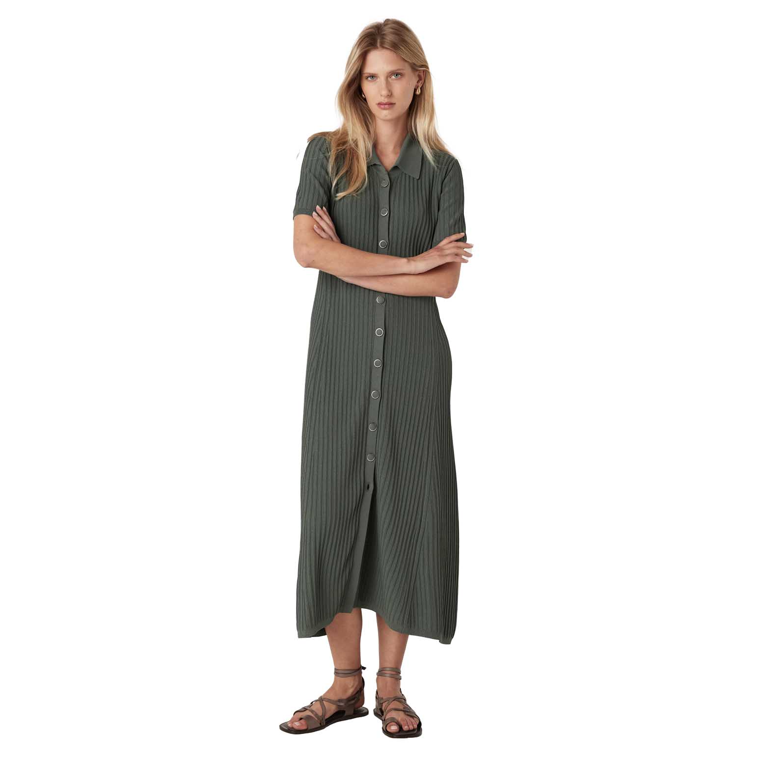 Cable Brooke Crepe Rib Dress